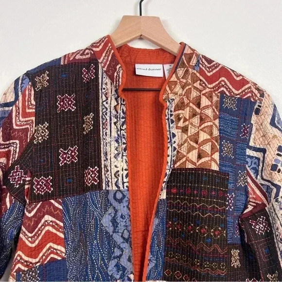 Alfred Dunner Patchwork Quilted Cardigan - Picture 5 of 6